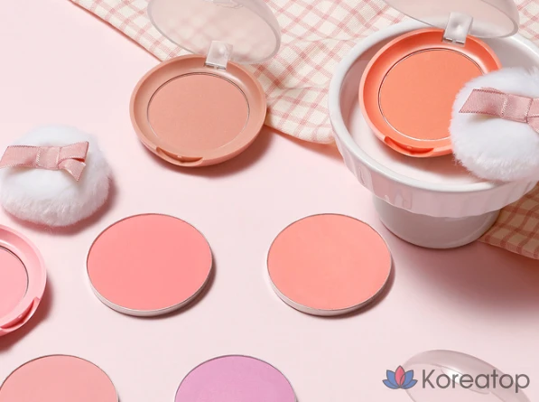 Румяна Etude House Lovely Cookie 4,5 г, OR202 Sweet Coral Candy, 1 шт., фото 4