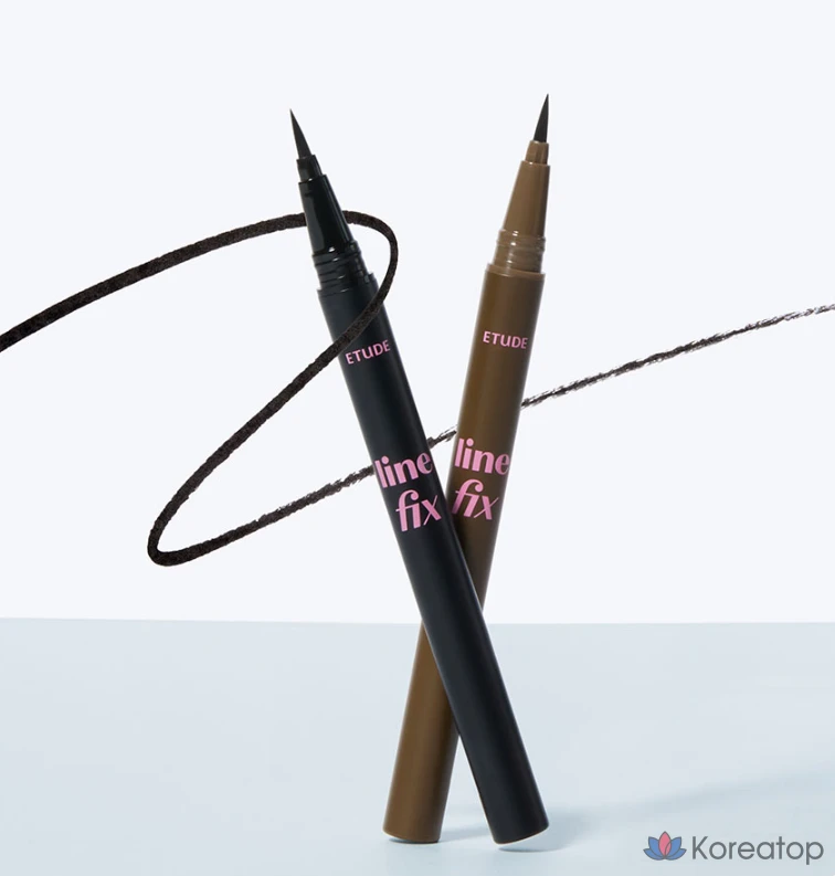 Подводка для глаз Etude House Line Fix Brush Liner, 0,5 г, 01 черная, 1 шт., фото 4