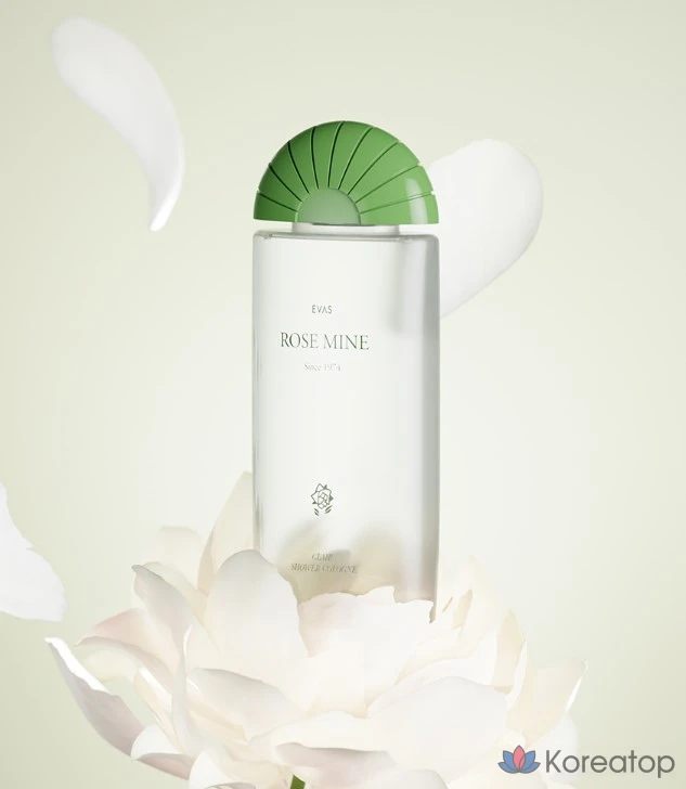 Парфюмированный одеколон для душа EVAS Rosemine Claire Dewy Rose, 1 шт., 185 мл