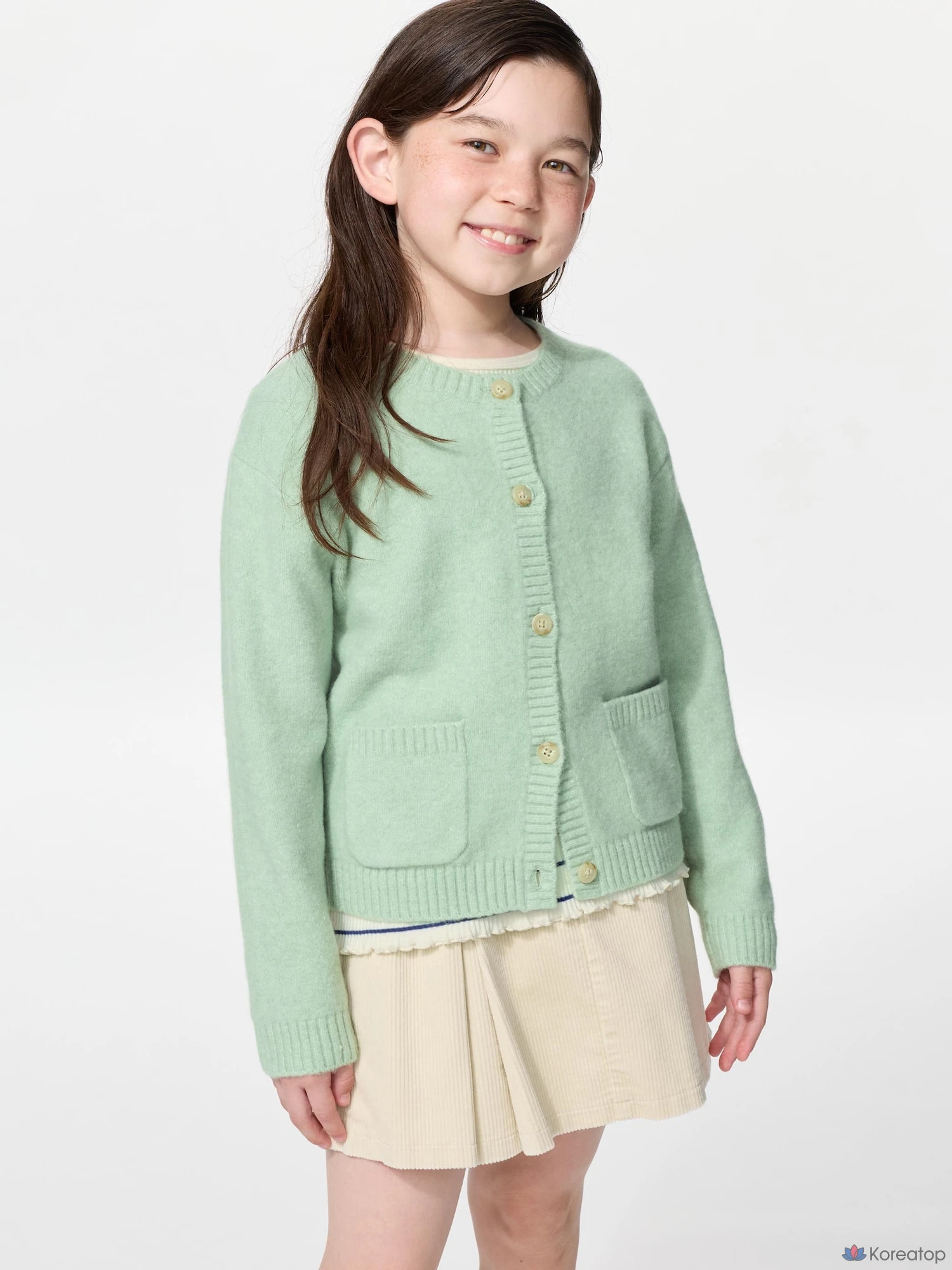Кардиган для девочек Uniqlo Souffle Yarn Cardigan