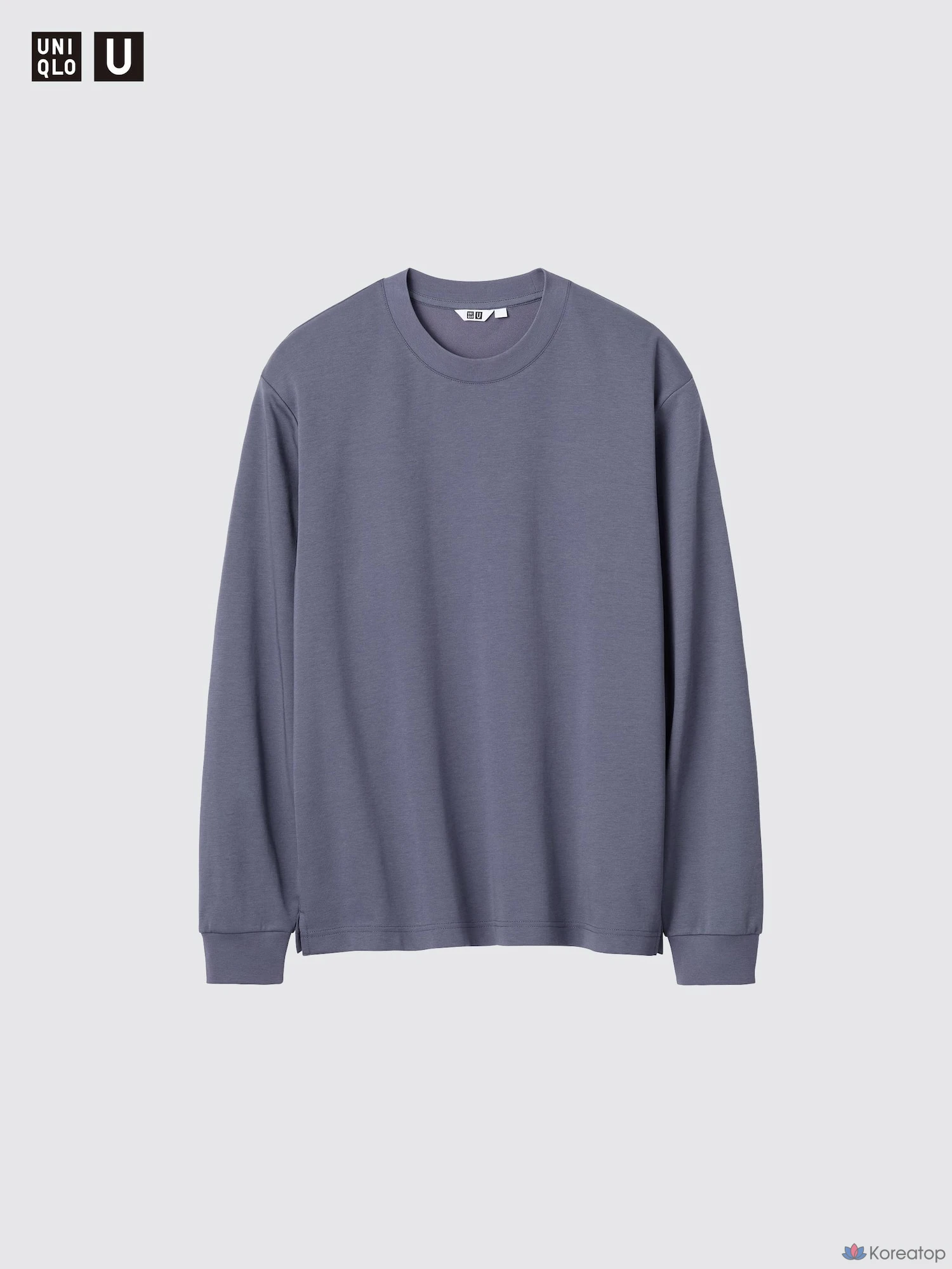 Футболка Uniqlo AIRism Cotton Crew Neck Long Sleeve T-Shirt