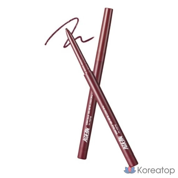 Гелевая подводка для глаз MERZY the First Slim Gel Eyeliner, 0,05 г, цвет бордовый берилл, 1 шт.