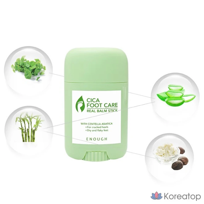 ENOUGH Cica Foot Care Real Balm Stick, 1 упаковка, 3 стика, 20 мл, фото 2