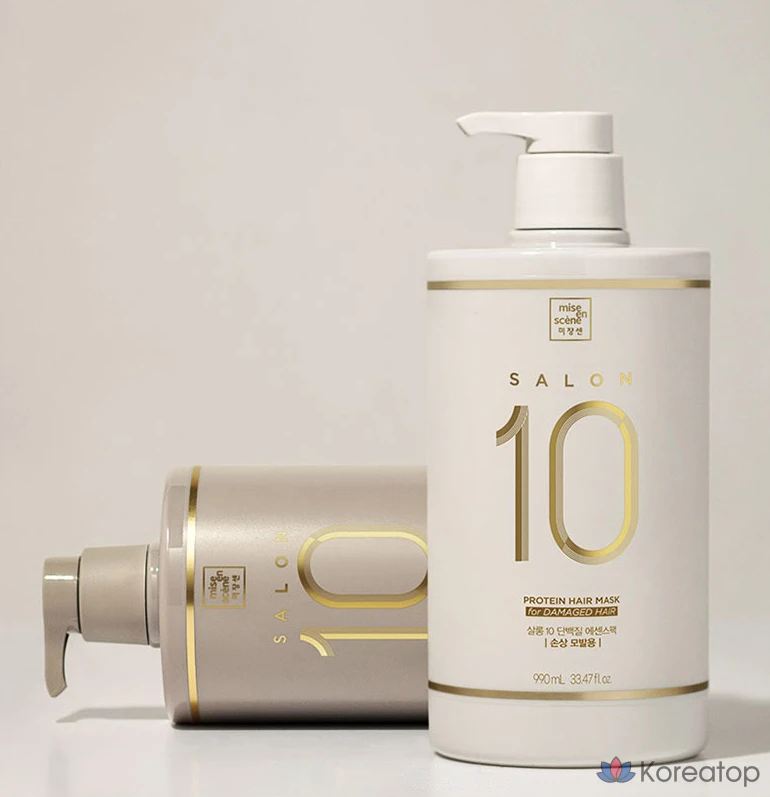 Мизансцена Salon 10 Protein Essence Набор для волос для сильно поврежденных волос, 990 мл, 1 шт.