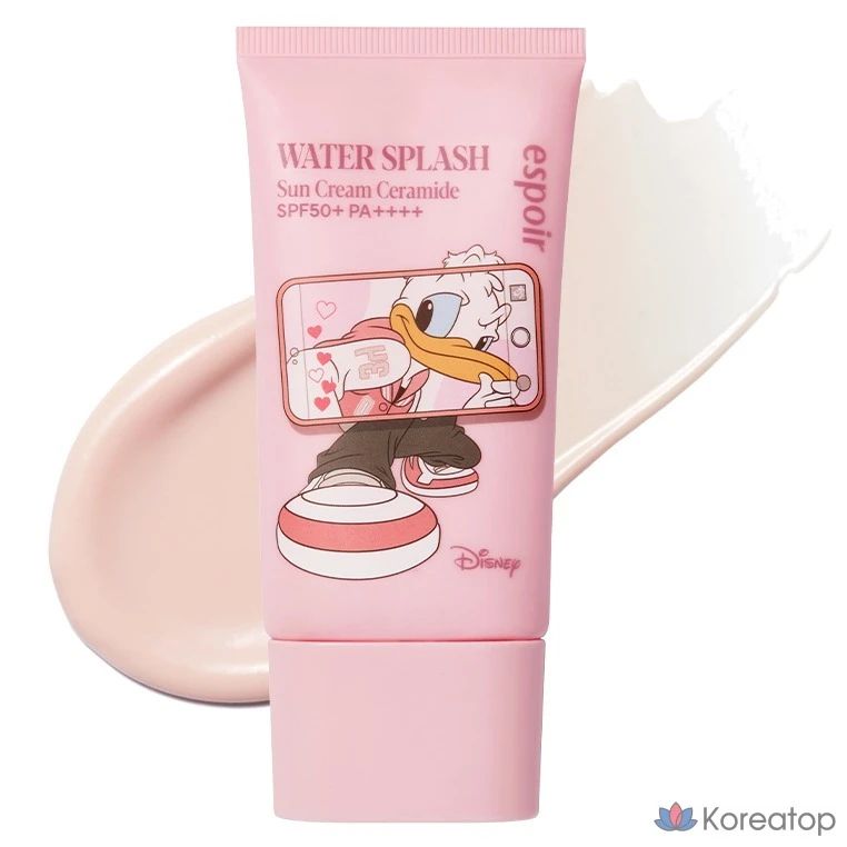 Солнцезащитный крем Espoir Disney Edition Water Splash с керамидами SPF50+ PA++++, 60 мл, 1 шт.