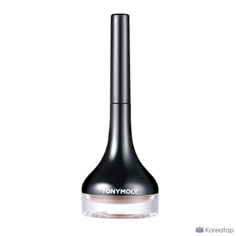 Гелевая подводка для глаз Tony Moly Back Gel Eyeliner с длинной кистью, № 7, цвет латте-коричневый, 1 шт.