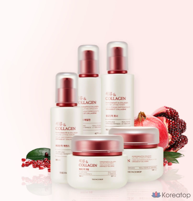 Крем для придания объема и эластичности коже лица The Face Shop с гранатом и коллагеном, 100 мл, 1 шт.