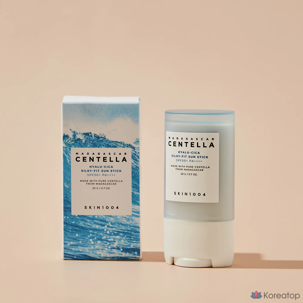 Солнцезащитный стик Skin1004 с гиалуроновой кислотой Silky Fit SPF50+ PA++++, 20 г, 1 шт.