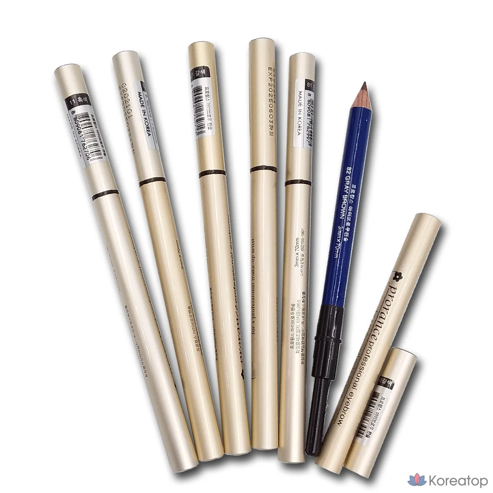 Профессиональный карандаш для бровей Prorance (кисточка)/деревянный карандаш для бровей, 6 видов, 1 шт., 22 оттенка, черный и коричневый