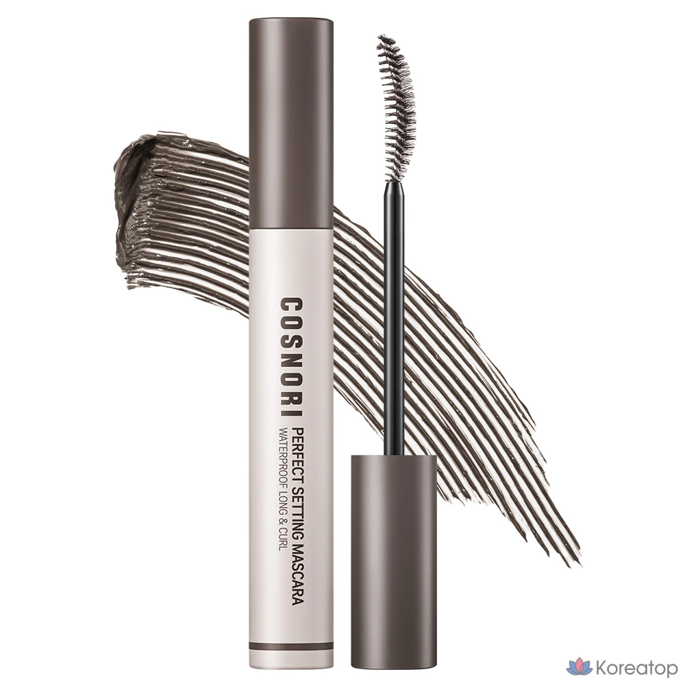 Водостойкая тушь для ресниц Cosnori Perfect Setting Long & Curl, 7 мл, оттенок 04 Deep Ash, 1 шт.