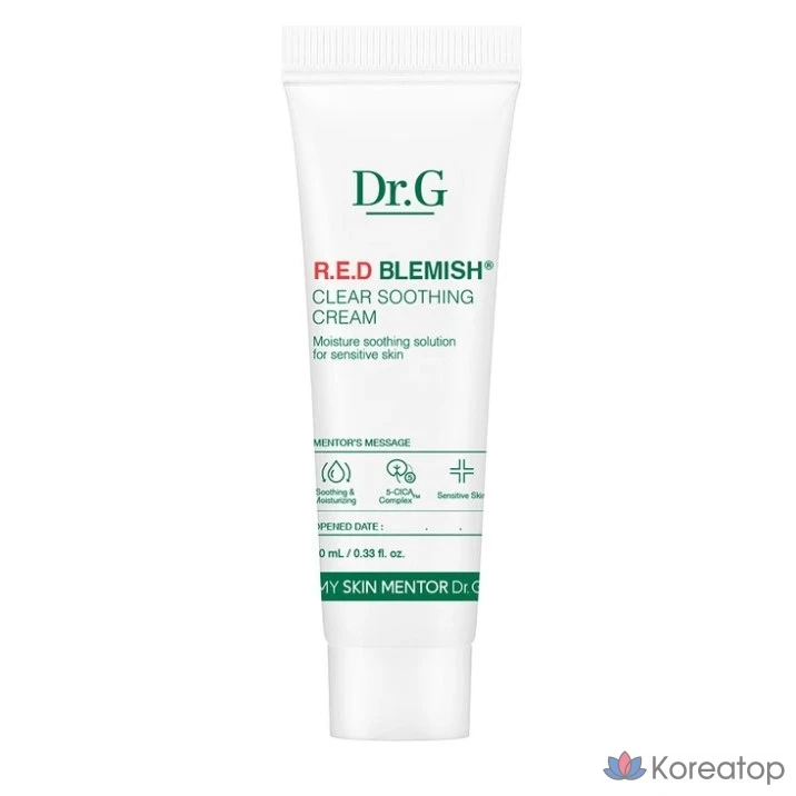 Успокаивающий крем Dr.G Red Blemish Clear, 50 мл x2 + 10 мл x2, 50 мл + 10 мл, фото 2