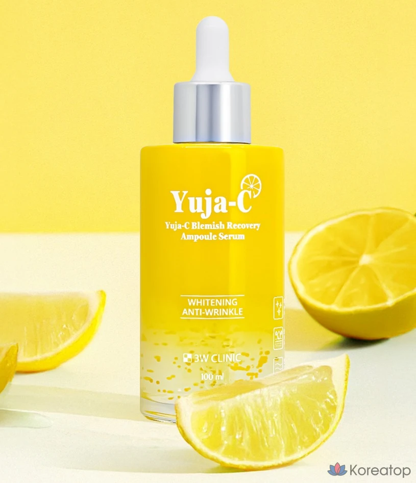 Сыворотка-ампула для восстановления кожи с экстрактом семян юдзу от 3W Clinic, 1 шт., 100 мл