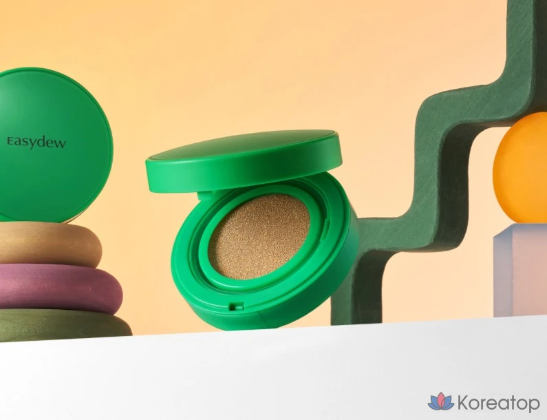 Кушон Easydew Mela B Toning Ampoule Cushion Refill Puff, оттенок 23 Beige, 13 г, 1 шт., фото 6