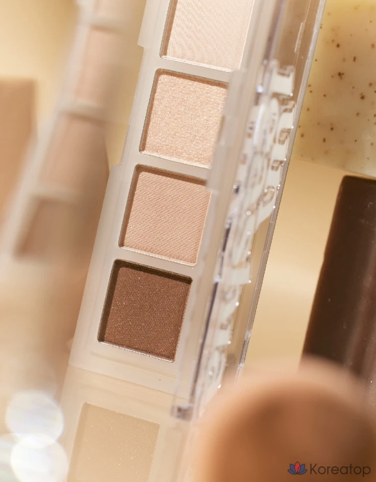 Палетка теней для век Unleashia Mood Shower Eye Palette 3,5 г, № 1 Vanilla Shower, 1 шт.