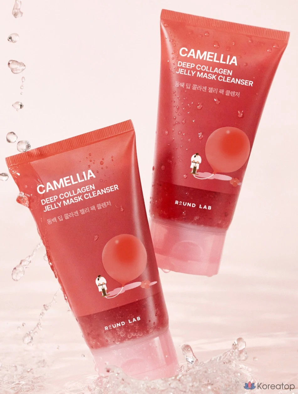 Очищающее средство Round Lab Camellia Deep Collagen Jelly Pack Cleanser, 150 мл, 1 шт.