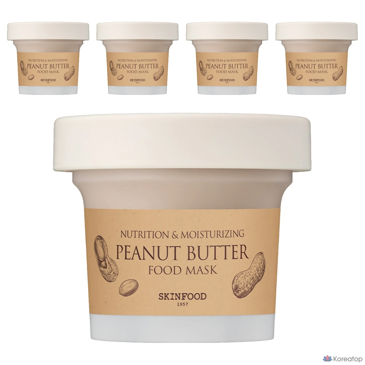 Маска для лица Skinfood с арахисовым маслом, 5 шт.