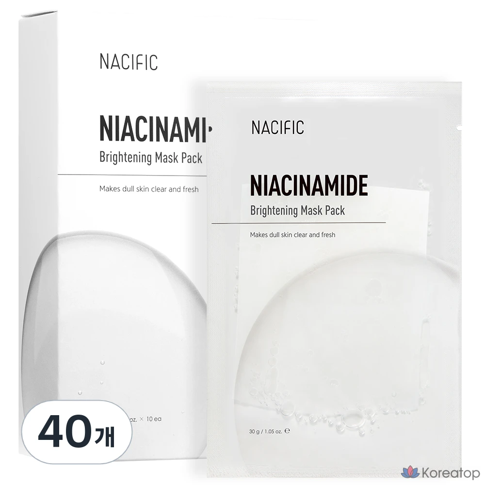Осветляющая маска для лица NACIFIC с ниацинамидом, 30 г, 1 упаковка, 40 штук