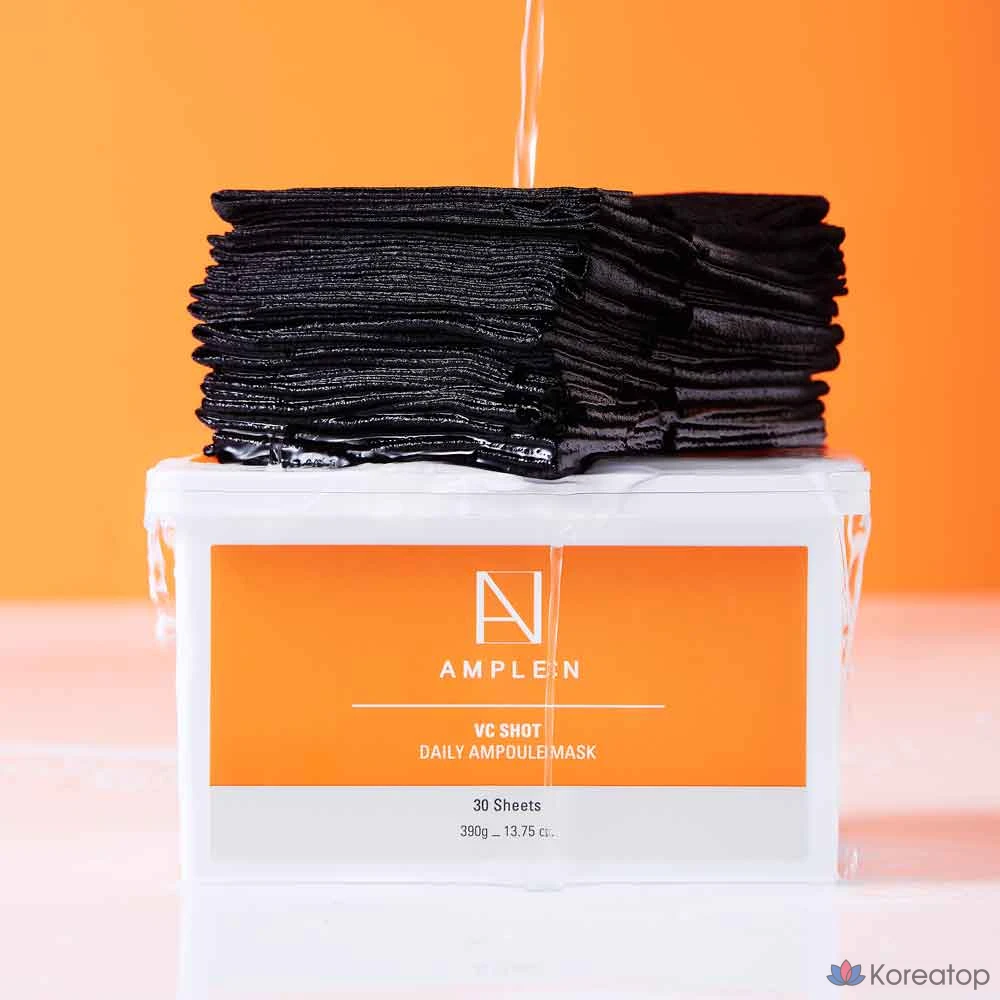 Ампульная маска для лица AMPLE:N & Koreana VC Shot Daily Ampoule Mask, 3 шт., 30 шт., фото 5