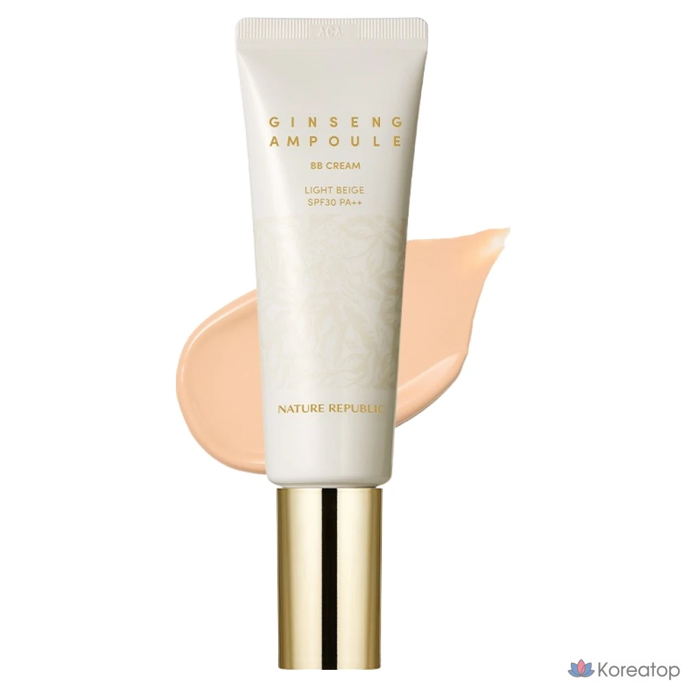 BB-крем Nature Republic Ginseng Ampoule SPF30 PA++, оттенок 01 Light Beige, 50 мл, 1 шт.