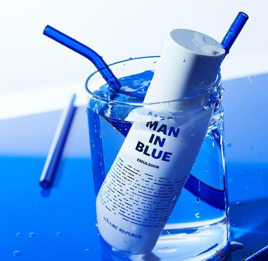 Набор средств по уходу за кожей для мужчин Nature Republic Men in Blue (2 предмета, 4 предмета), фото 6