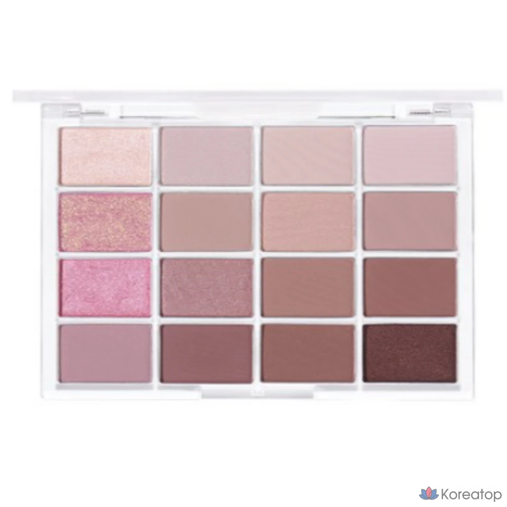 Палетка теней для век WAKEMAKE Soft Blurring Eye Palette, оттенок 02 Rose Blurring, 1 шт.