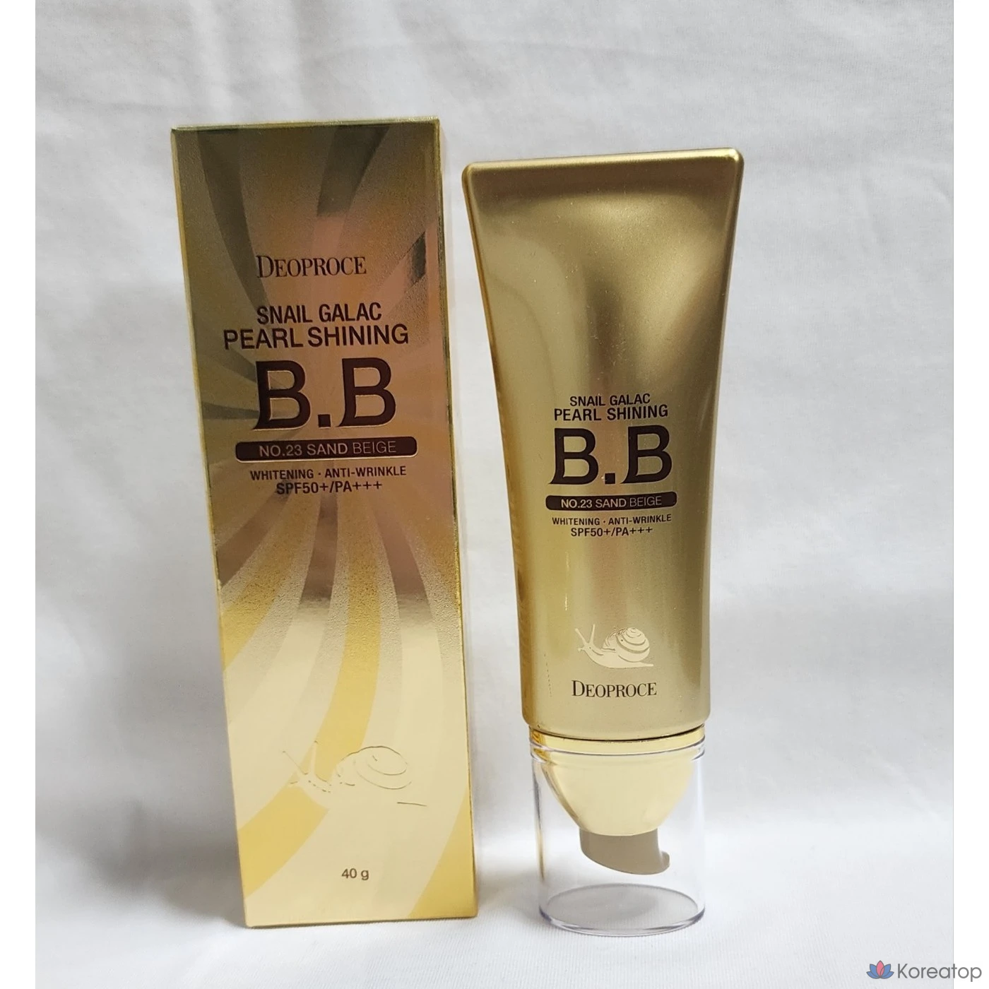 BB-крем Deoproce Snail Galac Pearl Shining, 40 г, № 23, оттенок Sand Beige, 1 шт.