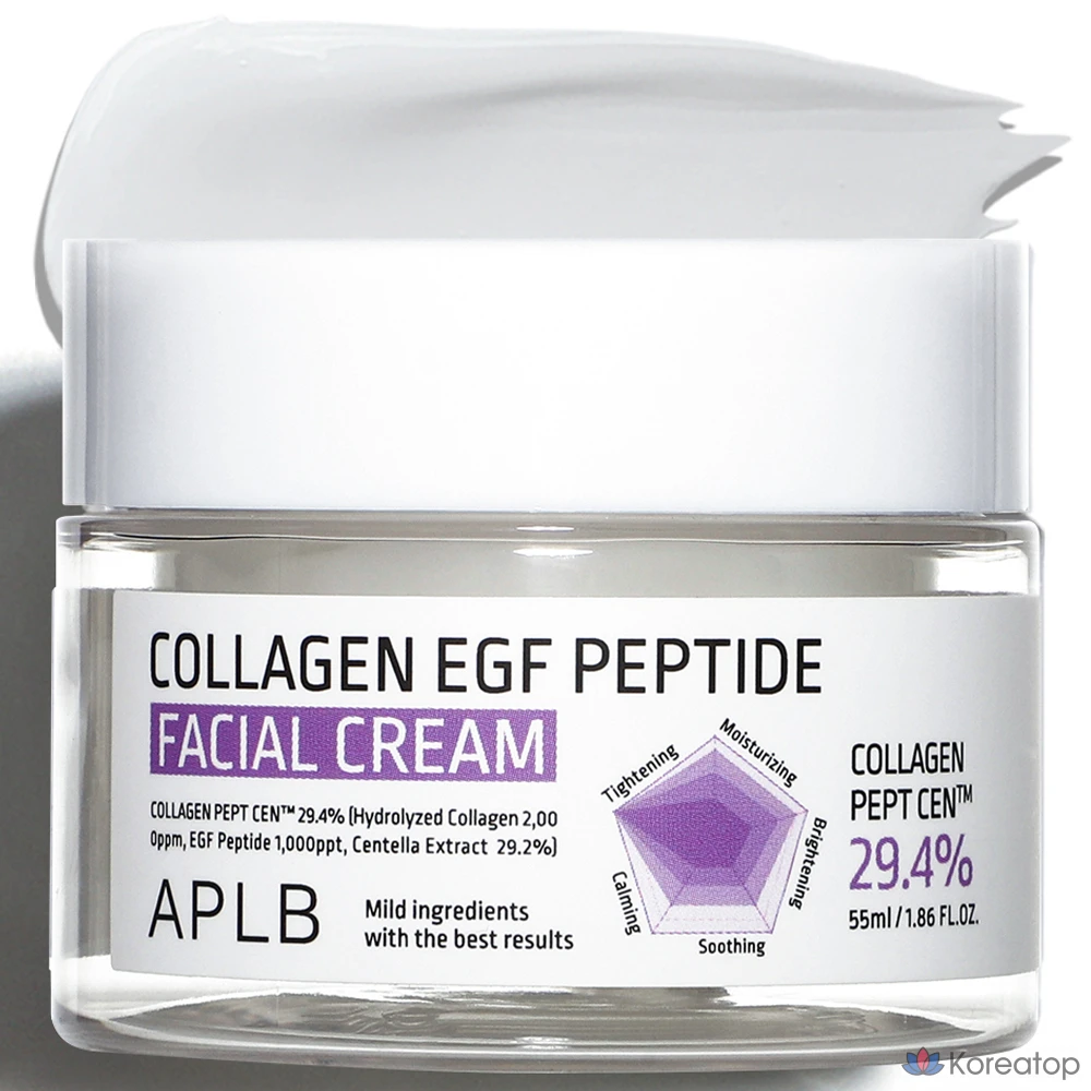 Крем для лица APLB Collagen EGF Peptide Facial Cream, 55 мл, 1 шт.