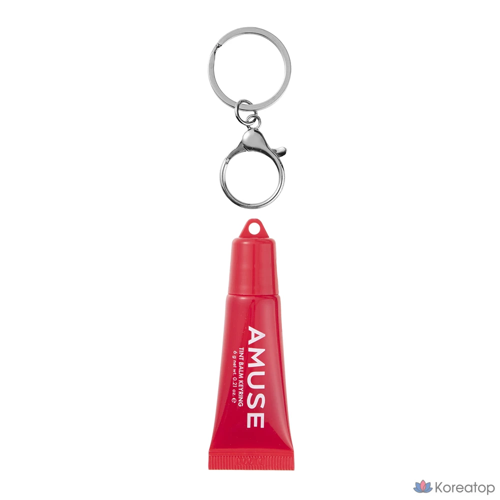 Бальзам для губ AMUSE Tint Keyring Lip Balm, 03 Healthy Cherry, 6 г, 1 шт.