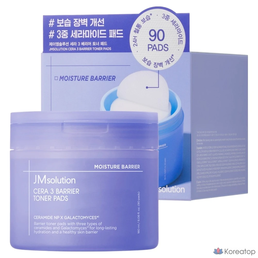 Тонер-подушечки JM Solution Cera 3 Barrier, 180 мл, 1 шт., 90 листов.