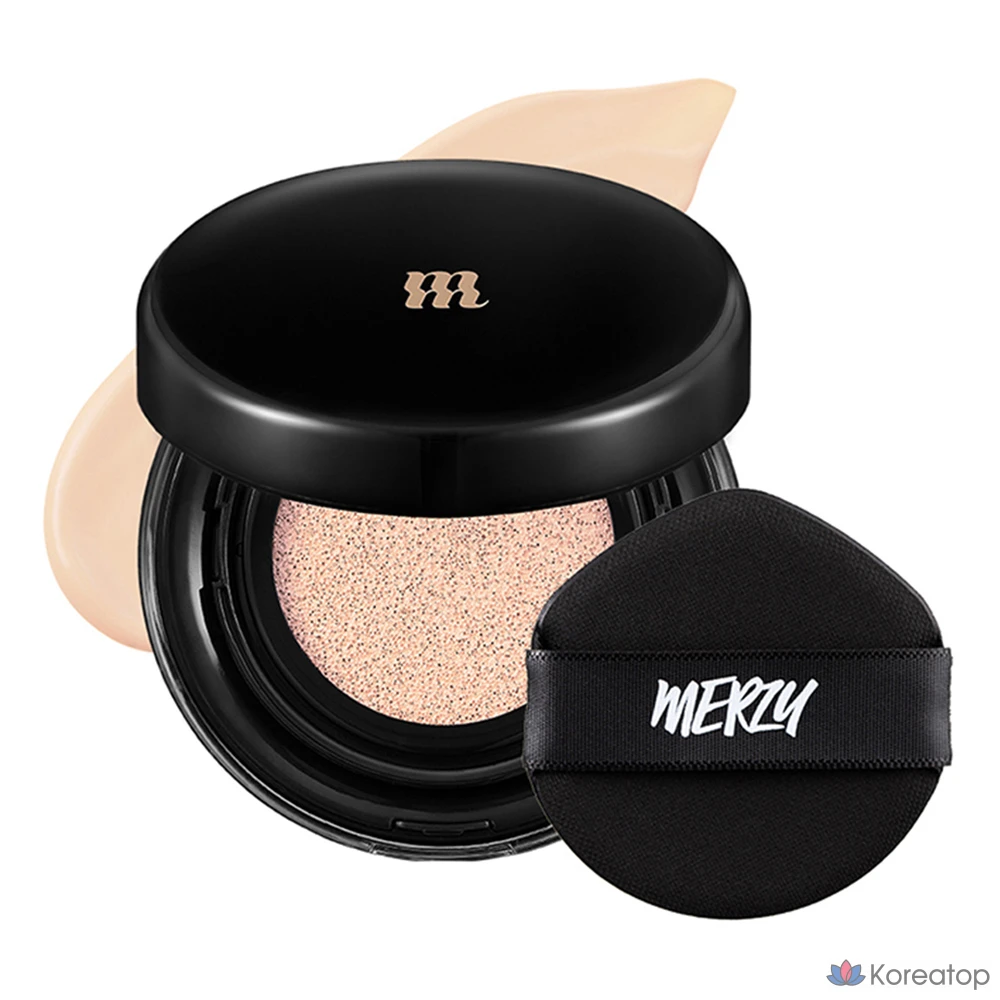 Тональный крем-кушон MERZY the Airy Scene Cover Cushion Foundation, 13 г, AC1, цвет слоновой кости, 1 шт.