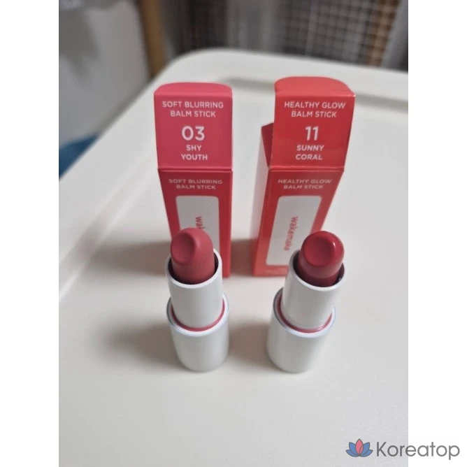 Бальзам-стик WAKEMAKE Soft Blurring Balm Stick, 12 цветов, матовая помада WAKEMAKE Blurring Lip, 1 шт., 03 Shy Youth