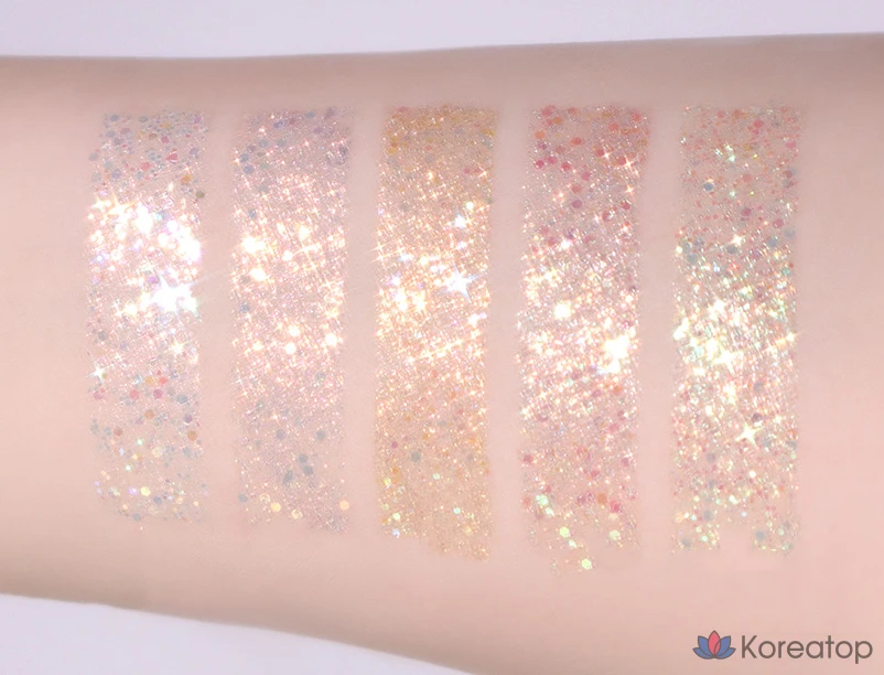 Тональные тени Luna Glitter Lighting Up Formula Pot Eyeshadow, № 5 GlimOn, 1 шт.