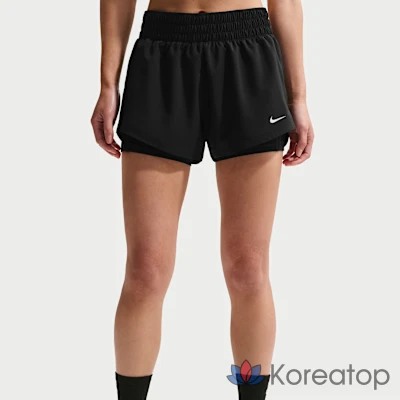 Шорты женские Nike Dri-FIT One Mid-Rise 3-Inch 2-in-1 Shorts, фото 2
