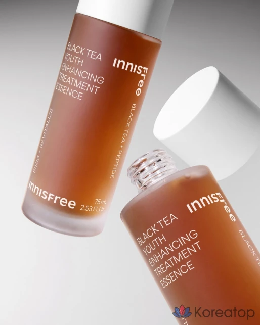 Эссенция для омоложения кожи с черным чаем Innisfree Black Tea Youth Enhancing Treatment Essence, 75 мл, 1 шт.