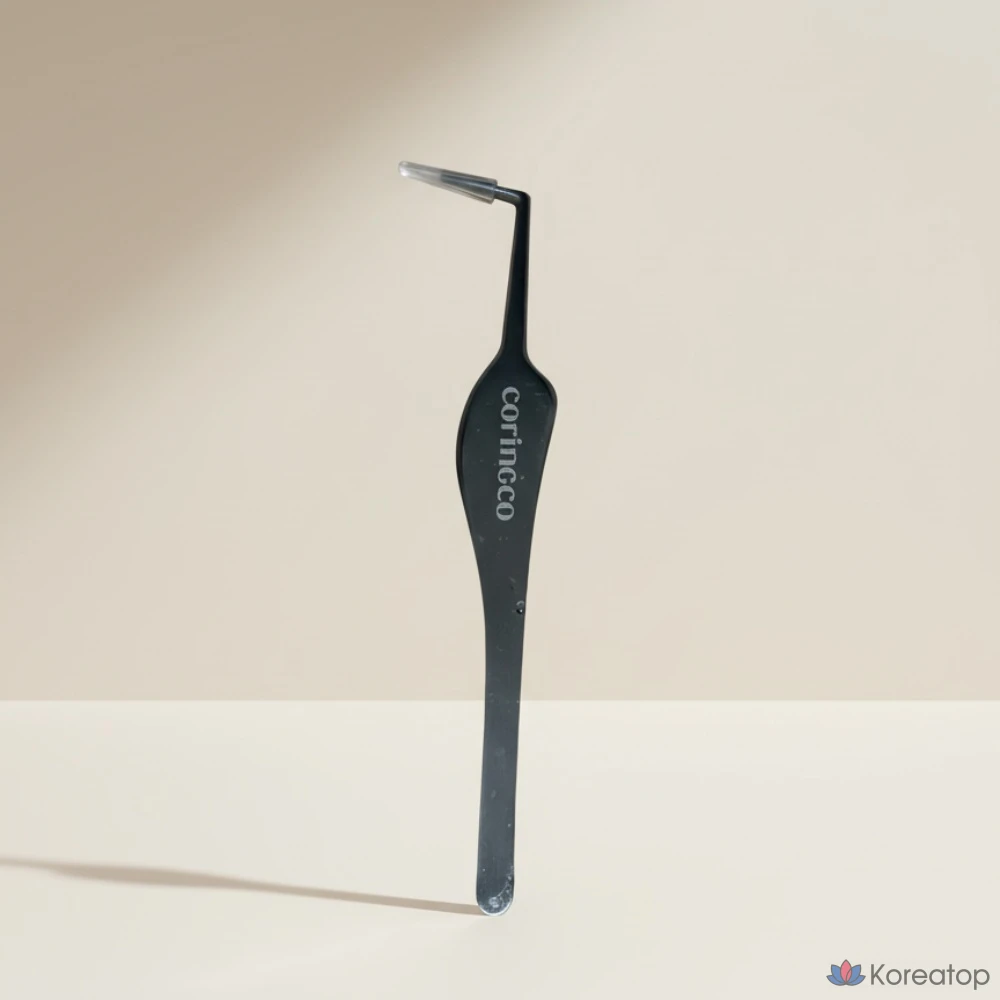 Пинцет Corinco TokTok Hara Pro Fit, изогнутый, для коррекции бровей, из нержавеющей стали, Pro Fit, 1 шт., фото 3