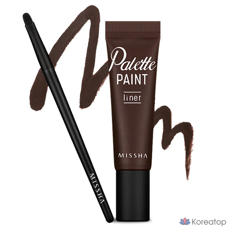 Гелевая подводка для глаз Missha Palette Paint, 6 г, коричневая, 1 шт., фото 2