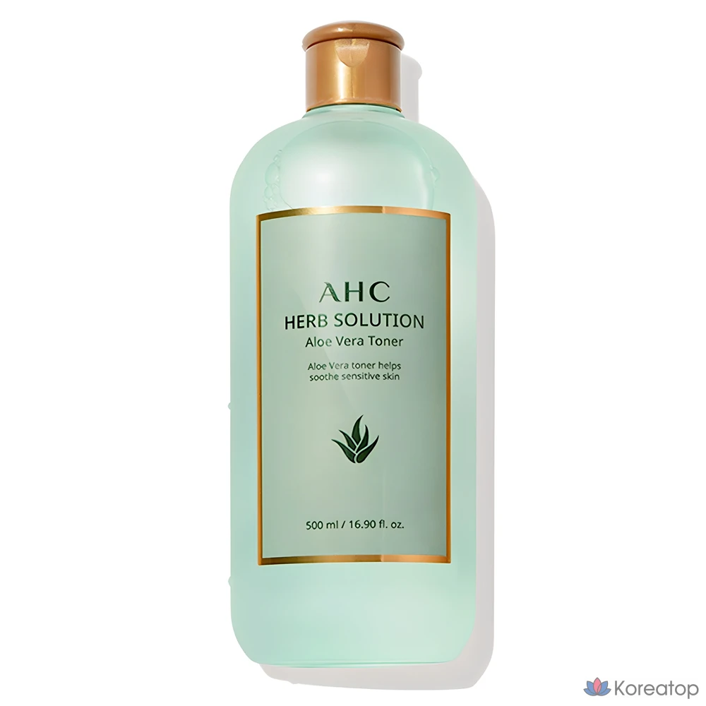 Тоник AHC Herb Solution с алоэ вера, 500 мл, 1 шт.