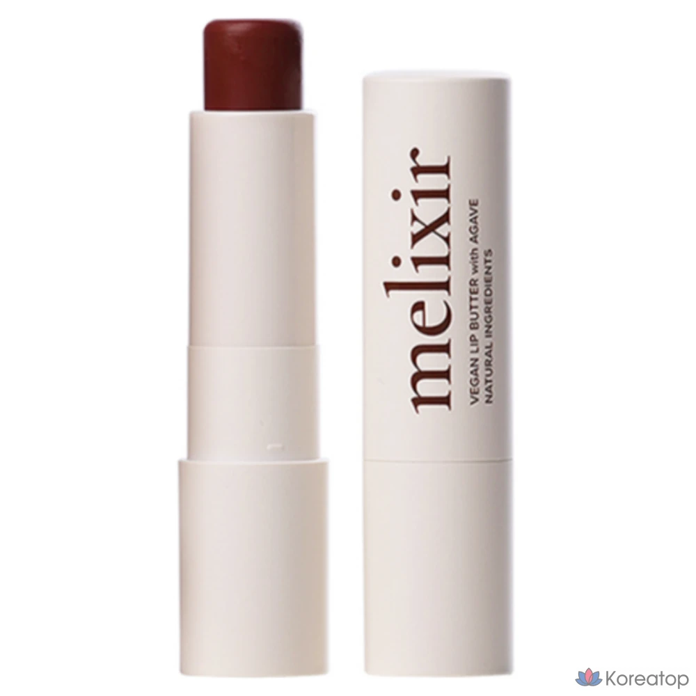 Бальзам для губ Melixir Lip Butter, оттенок Vintage Red/Mocha Brown, 3.9 г, 1 шт.
