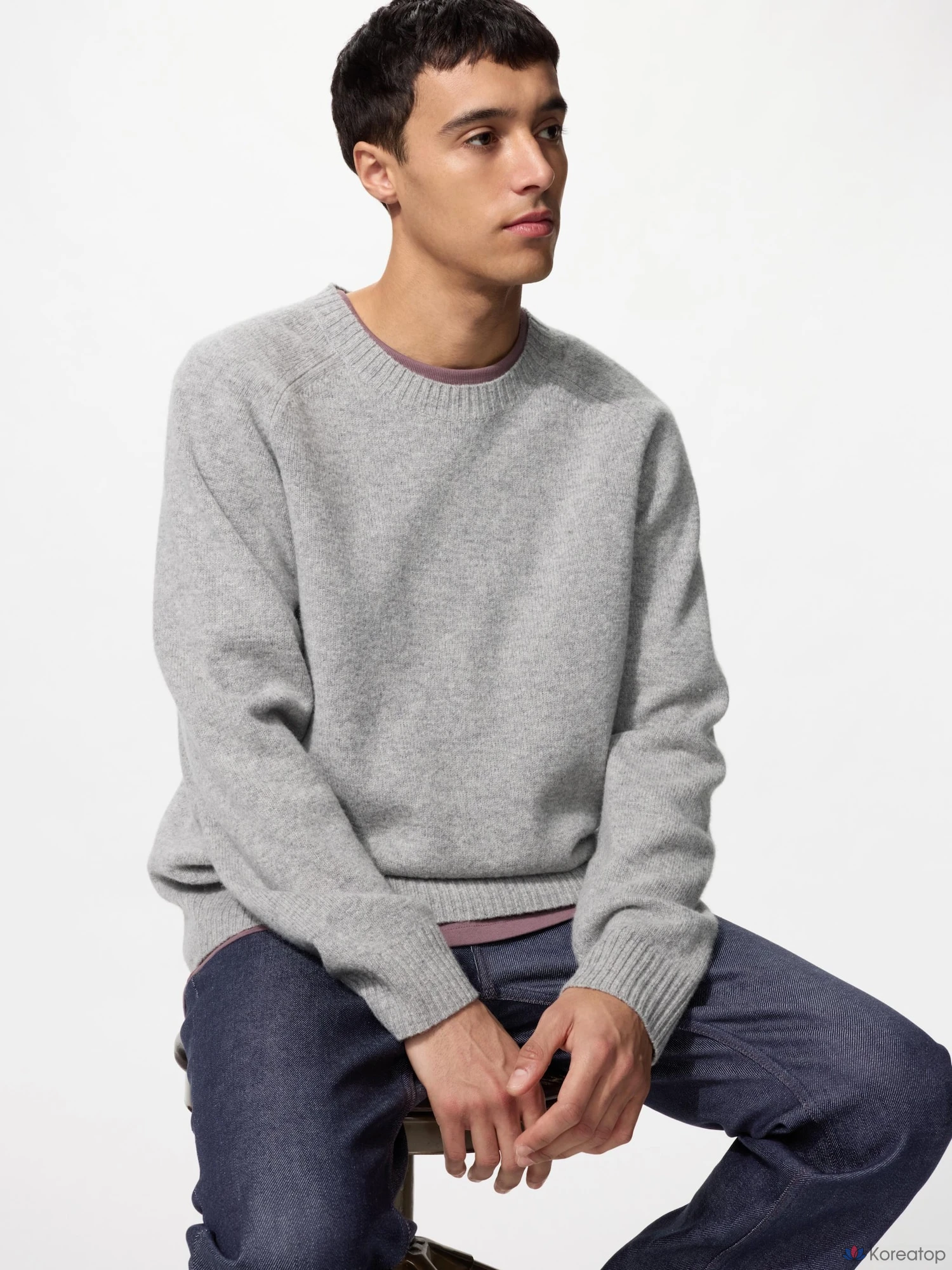 Свитер Uniqlo Lambswool Crew Neck Sweater
