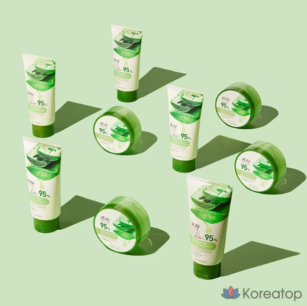 Успокаивающий гель с алоэ вера The Face Shop Fresh Jeju, 300 мл, 1 шт.