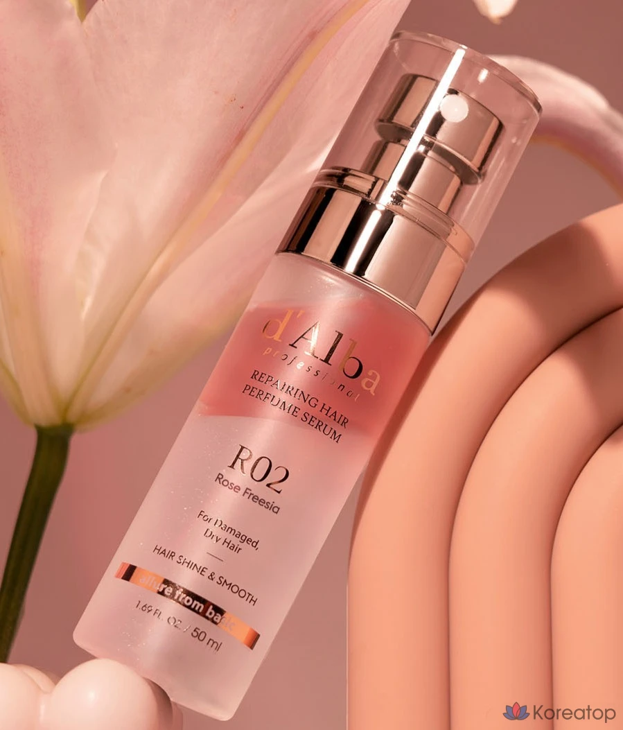 Восстанавливающая сыворотка для волос D'alba Professional с ароматом розы и фрезии, 50 мл, 1 шт., фото 2