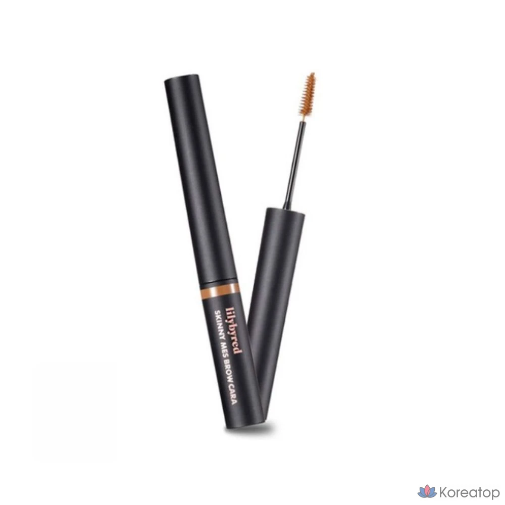 Тушь для бровей Lilybyred Skinny Mess Brow Mascara 3,5 г, цвет № 3, темно-коричневый, 1 шт.