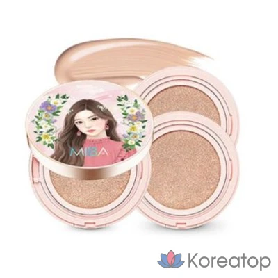 Набор тональных кремов Miba Wang Cushion Season 2, основной продукт 25 г + сменный блок 25 г, № 23, для успокоения кожи, 2 комплекта.