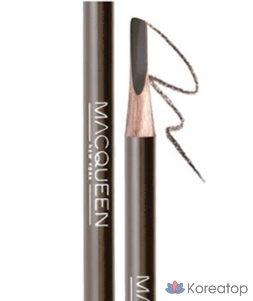 Карандаш для бровей Mqny New York My Strong, 1,2 г, серо-коричневый, 1 шт., фото 2