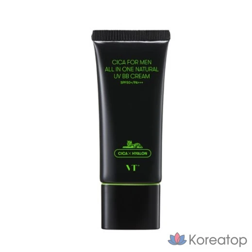 VT Cica For Men All-in-One Natural UV BB Cream 30ml, для темной кожи, 1 шт.