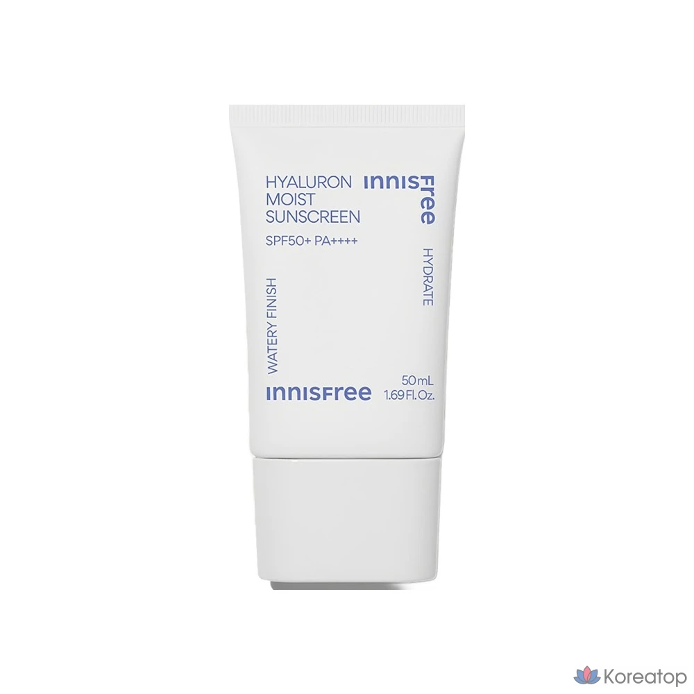 Увлажняющий солнцезащитный крем Innisfree с гиалуроновой кислотой SPF50+ PA++++, 50 мл, 1 шт.