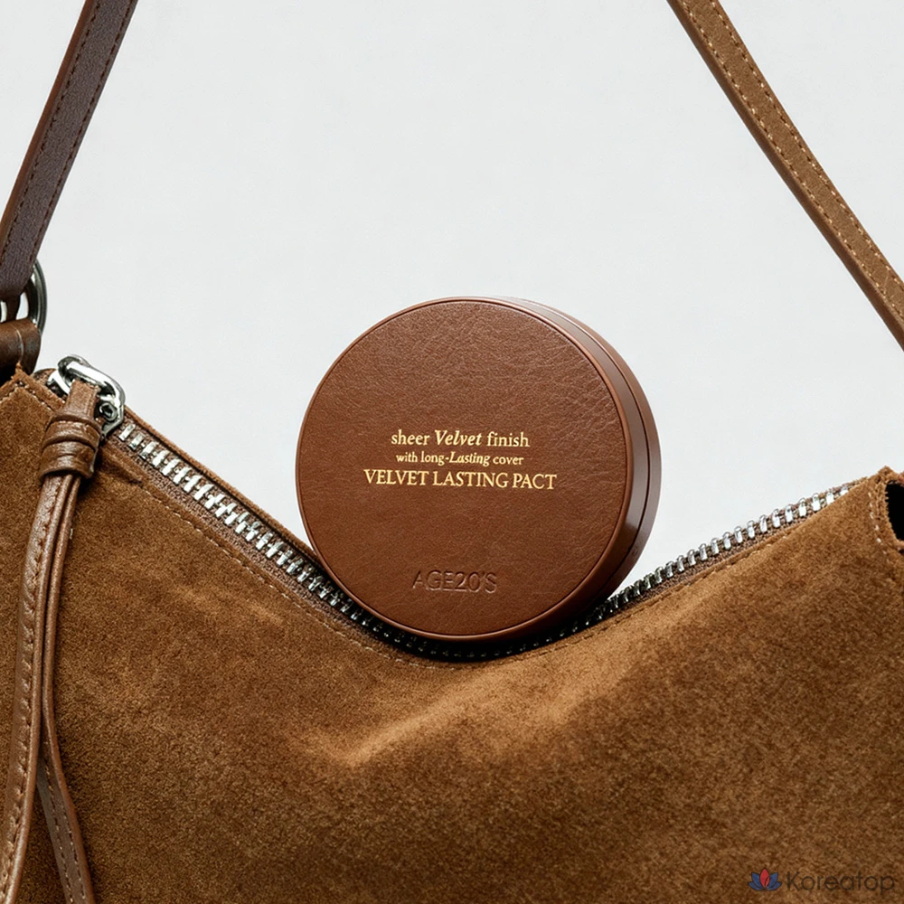 Age 20's Velvet Lasting Pact Oyani Edition, набор сменных блоков, 19C Pure, 1 комплект, фото 2