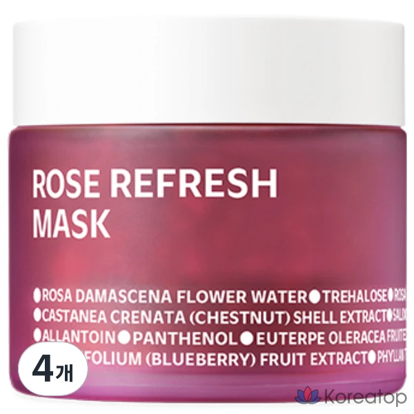 Маска для лица Isoi Rose Refresh Mask 80 г, 1 упаковка, 4 штуки