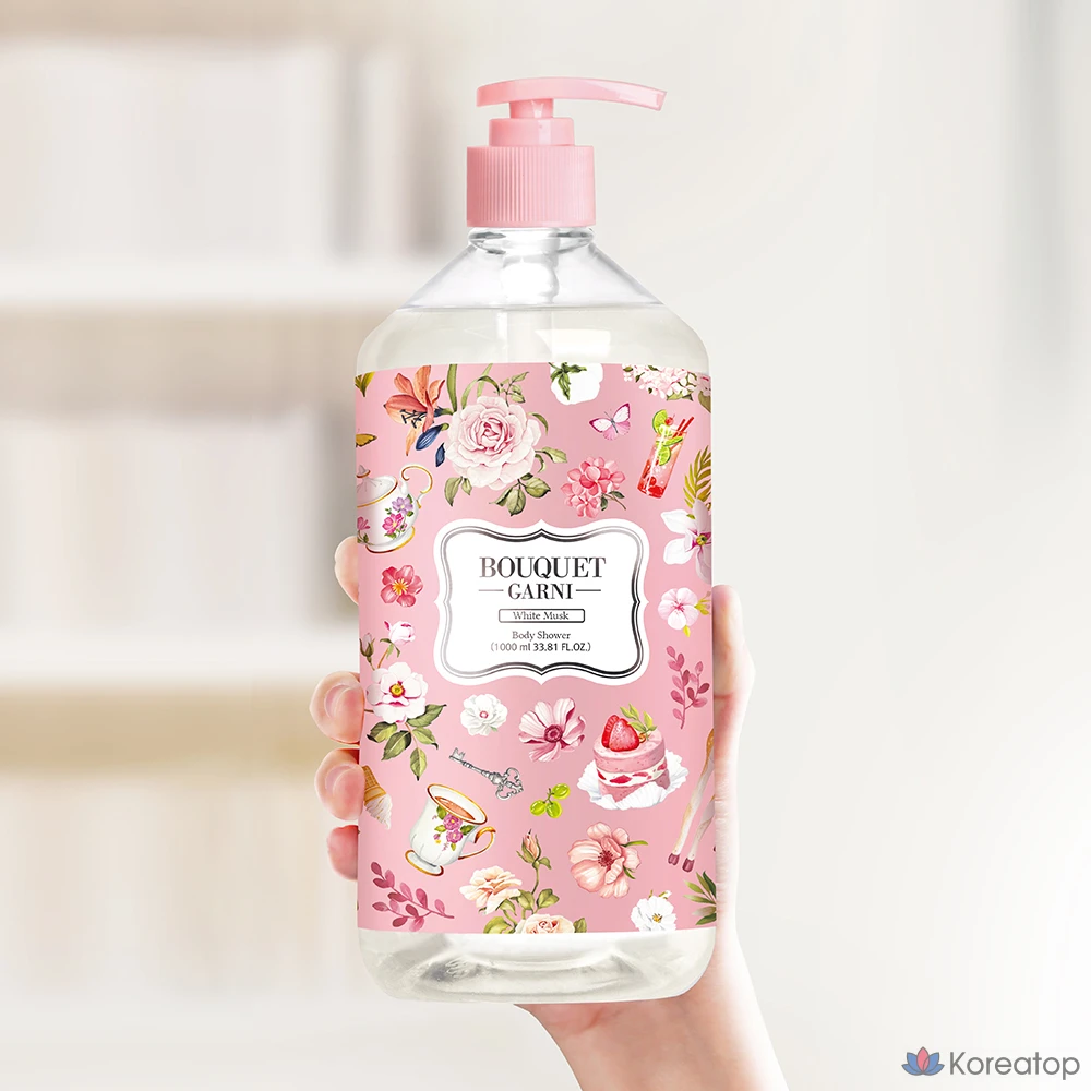 Ароматизированный гель для душа Bouquet garni «Белый мускус», 1 л, 1 флакон., фото 4