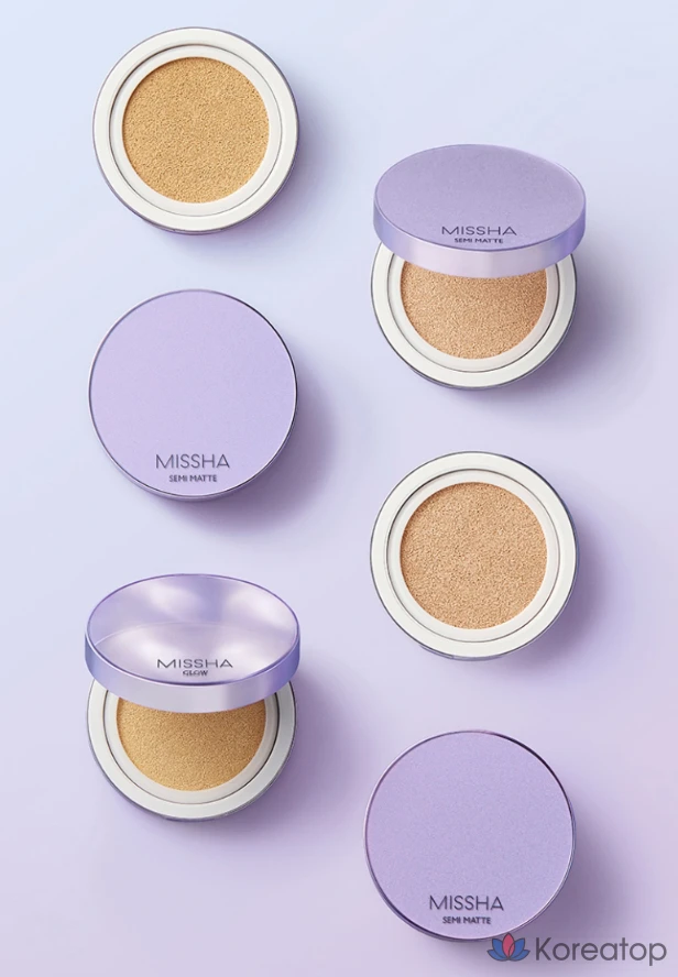 Тональный крем Missha Layering Fit Cushion Foundation Semi Matte, 14 г, № 21 Fair, 1 шт., фото 5